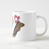 Welpenliebhaber warm Jumbo-Tasse (Rechts)