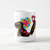 Welpenliebhaber warm kaffeetasse (Mittel)