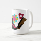 Welpenliebhaber warm kaffeetasse (VorderseiteRechts)