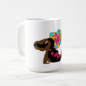 Welpenliebhaber warm kaffeetasse (Vorderseite Links)