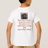 Welpenmühle-Protest T-Shirt (Rückseite)