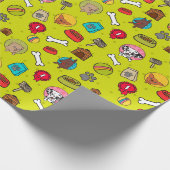 Welpenmuster Geschenkpapier (Ecke)