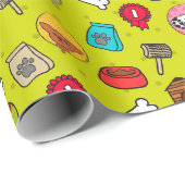 Welpenmuster Geschenkpapier (Rolleneckpunkt)