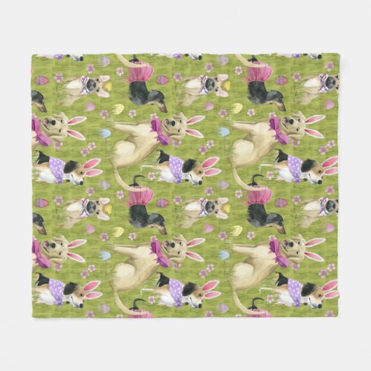 Welpenostersammlung Fleecedecke (Vorderseite (Horizontal))