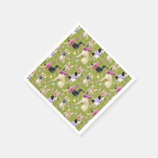 Welpenostersammlung Serviette (Ecke)