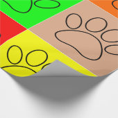 Welpenpaare auf den Plätzen Geschenkpapier (Ecke)