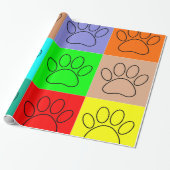 Welpenpaare auf den Plätzen Geschenkpapier (Ungerollt)