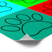 Welpenpaare auf den Plätzen Poster (Ecke)