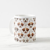 Welpenparadies: Eine Feier der kaninischen Kultur Kaffeetasse (Vorderseite Links)