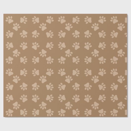 Welpenpaw drucken Geschenkwrake, Kinder und Hausti Geschenkpapier (Flach)