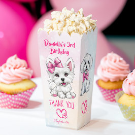 Welpenpawty niedlich-Pink-Welpen-Favoriten Geschenkschachtel
