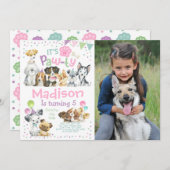 Welpenpfanne Einladung (Vorne/Hinten)