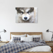 Welpenportrait Leinwanddruck (Insitu (Schlafzimmer))