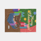 Welpenpräsenz Fleecedecke (Vorderseite (Horizontal))