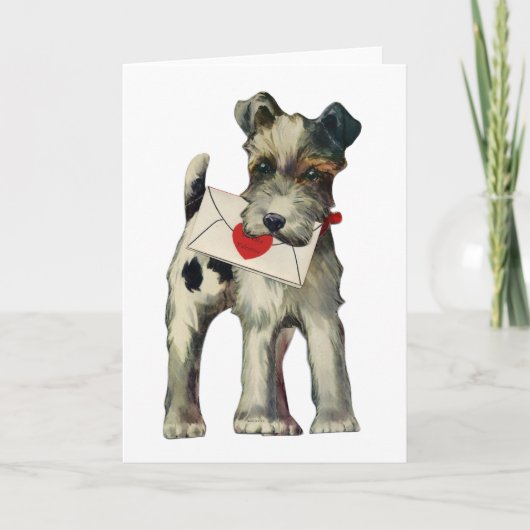Welpenvalentinstag Karte (Vorderseite)