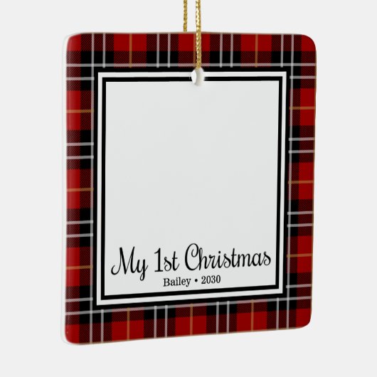 Welpenweihnachtsfest Keramikornament (Rechts)