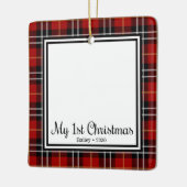 Welpenweihnachtsfest Keramikornament (Links)