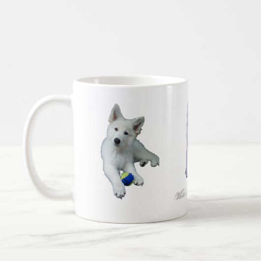 Welpenweißschäfer Kaffeetasse (Links)