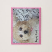 Welpenzeit in rosa puzzle (Vertikal)