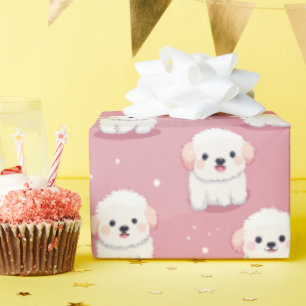 Welpenzustandsüberladung: Bichon Frise Delight Geschenkpapier