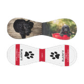 Welpe's erste Weihnachts-Hund Paw Foto Collage Baseball (Paneele)