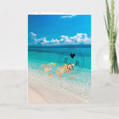 Welplan für den Reisepass für tropische Hochzeiten Einladung (Rückseite)