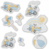 Welppy Birthday Boy Aufkleber (Vorderseite)