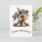 Welppy Birthday Card Feiertagskarte (Stehend Vorderseite)