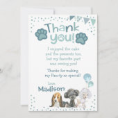 Welppy Birthday danke Ihnen Karten (Vorderseite)