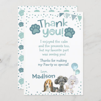 Welppy Birthday danke Ihnen Karten