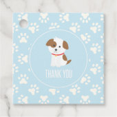 Welppy Birthday Party danke für die Vorliebe für T Geschenkanhänger (Vorderseite)