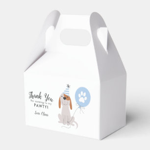 Welppy Dog Blue Danke für die Geburtstagsparty Geschenkschachtel