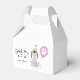 Welppy Dog Pink Danke für die Geburtstagsparty Geschenkschachtel