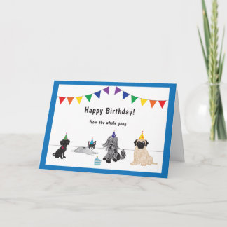 Welppy Gang Birthday Card Karte