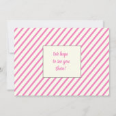 Welppy 🐶 German Shepherd Pink Birthday Foto Einladung (Rückseite)