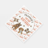 Welppy Paw ty Birthday Party Serviette (Ecke)