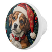 Welppy Wonder Christmas Keramikknauf (Rechts)