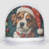 Welppy Wonder Weihnachten individuell anpassbar Schneekugeln (Vorderseite)