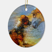 Welppy's First Christmas 2019 English Shepherd Keramik Ornament (Links)