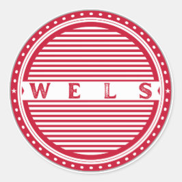 Wels City Pride Emblem – Austria Identity Runder Aufkleber