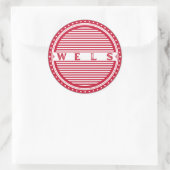 Wels City Pride Emblem – Austria Identity Runder Aufkleber (Tasche)