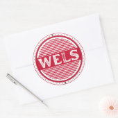 Wels City Pride Emblem – Austrian Identity Runder Aufkleber (Umschlag)