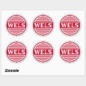 Wels City Pride Emblem – Austrian Identity Runder Aufkleber (Blatt)