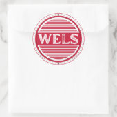 Wels City Pride Emblem – Austrian Identity Runder Aufkleber (Tasche)