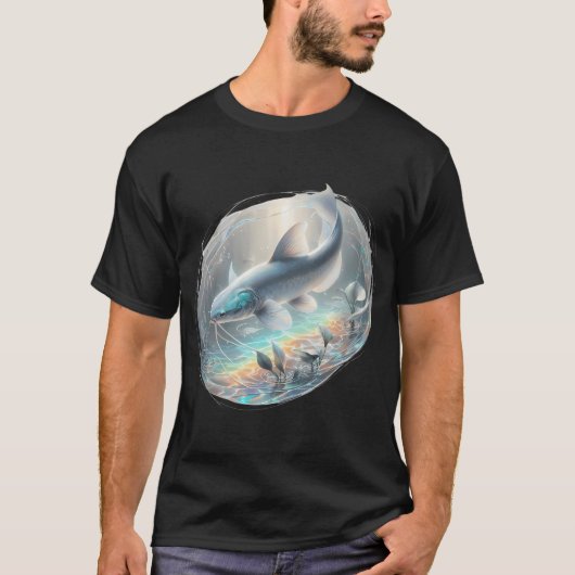 Wels in ruhigen Gewässern T-Shirt (Vorderseite)
