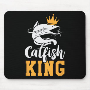 Wels-König-Design Lustiges Wels-Angeln-Geschenk  Mousepad