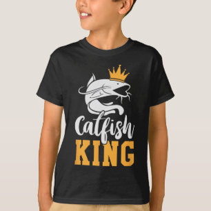 Wels-König-Design Lustiges Wels-Angeln-Geschenk T-Shirt