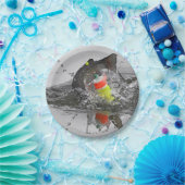 Wels nimmt dem Köder photographische Kunst Pappteller (Party)