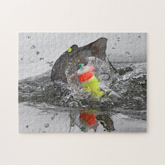 Wels nimmt dem Köder photographische Kunst Puzzle (Horizontal)
