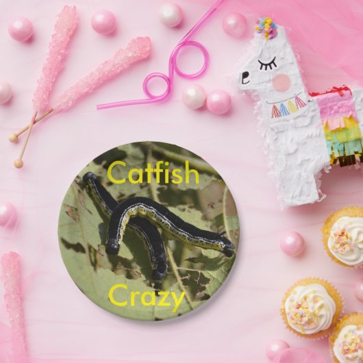 Wels verrückte Catalpa Würmer Pappteller (Party)